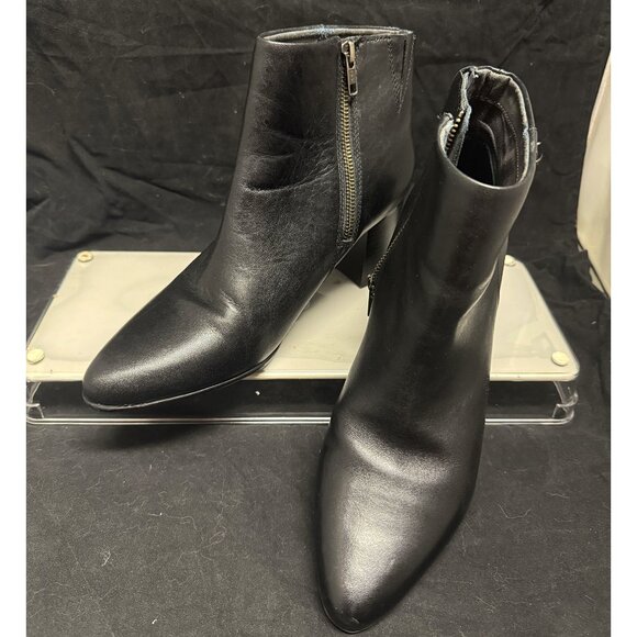 RockPort Camdyn Water Resistant Black Leather Bootie Womens Size 10 Wide - Picture 5 of 9